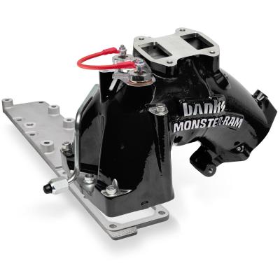 Monster-Ram Intake System for 13-18 Dodge Ram 2500/3500 6.7L Cummins Black Powdercoat Banks Power