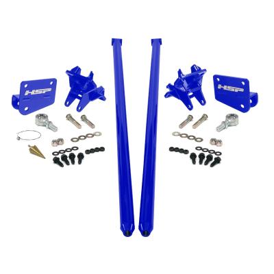 HSP Traction Bars For 2017.5-2022 Ford Powerstroke 6.7 Liter F350 SRW Crew Cab Long Bed-Flag Red