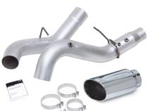 Monster Exhaust System 5-inch Single Exit Chrome Tip 20-22 Chevy/GMC 2500/3500 Duramax 6.6L L5P Banks Power