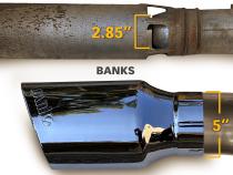 Monster Exhaust System 5-inch Single Exit Chrome Tip 20-22 Chevy/GMC 2500/3500 Duramax 6.6L L5P Banks Power